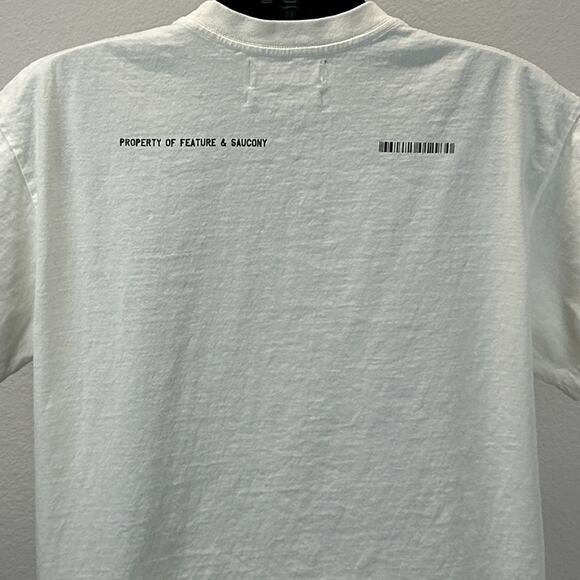 Feature x Saucony Greetings From Dreamland USA T Shirt UFO White Tee XL X-Large - Picture 6 of 12